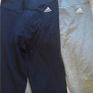 Adidas Bundle 2 Women’s Leggings, Navy Blue & Heather Gray
